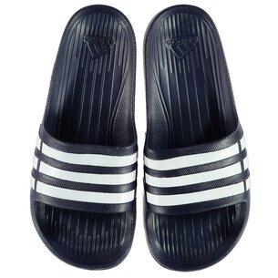 adidas Tongs Duramo Slide Marine/Blanches