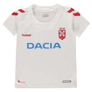 Hummel Replique du maillot de l'équipe d'Angleterre 2018/2019 pour enfants, manches courtes