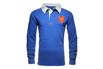 France Enfants - Maillot de Rugby Vintage Bleu