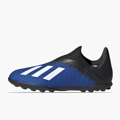 adidas X 19.3 Chaussures de Football pour enfants sans lacets, Terrain synthétique