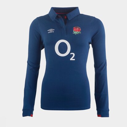 Umbro England Alternate Classic Long Sleeve Shirt 2020 2021 Ladies