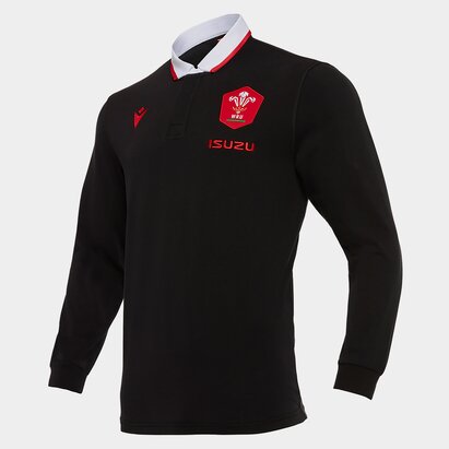 Macron Wales Classic Long Sleeve Shirt 2020 2021