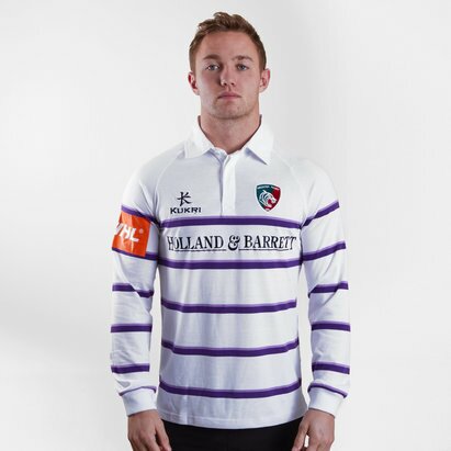 Kukri Leicester Tigers 2018/19 - Maillot de Rugby Classique Alterné M/L