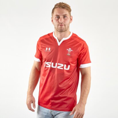 Under Armour Maillot de Rugby réplique pour hommes, WRU Pays de Galles