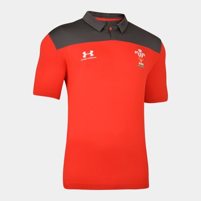Under Armour Wales Rugby Polo Shirt 2019 2020 Mens