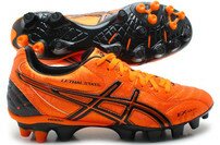 Asics Lethal Shot Stats SK FG - Chaussures de Rugby  Orange/Noir