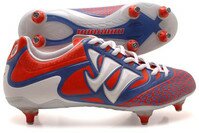 Warrior Skreamer S Combat SG - Chaussures de Foot  Orange/Bleu