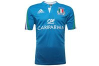 Italie 2014/15 - Maillot de Rugby Réplique à Domicile MC Bleu