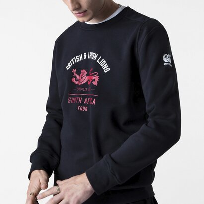 Canterbury British and Irish Lions Crew Sweatshirt Mens