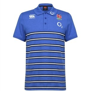 Canterbury Polo de Rugby à rayures en Cotton, Equipe d' Angleterre 2019/2020